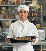 Cookery female student